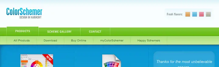 ColorPix - nástroj na vyberanie farieb od ColorSchemer.com