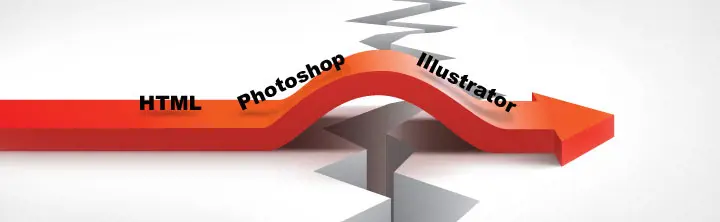 Nedeliteľná medzera v HTML, v Adobe Photoshope a Ilustratore
