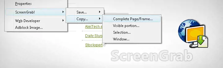 Uložte si webstránky ako obrázky – Firefox Addon: ScreenGrab!