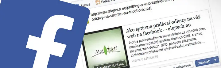 Ako správne pridávať odkazy na váš web na facebook