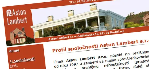 AstonLambert.sk - realitná kancelária