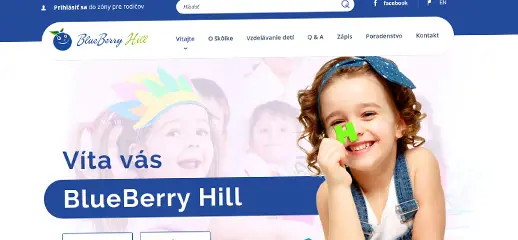 Materská škôlka BlueBerry Hill vás pozýva na svoje nové stránky