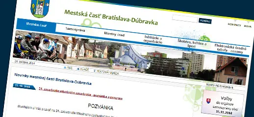 Mestská časť Bratislava-Dúbravka - redesign