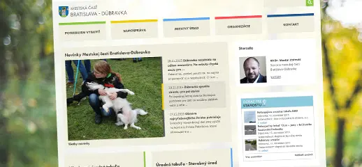 Zmodernizovaná webstránka Bratislava-Dúbravka