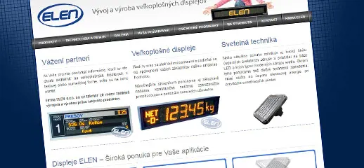 Nový e-shop pre výrobcu displejov ELEN