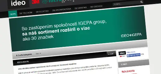 Ideocom.sk, autorizovaný distribútor produktov a riešení značky 3M