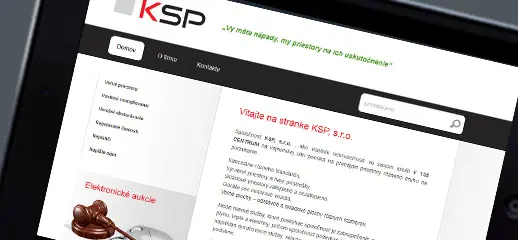 Spoločnosť KSP s.r.o. má novú webstránku