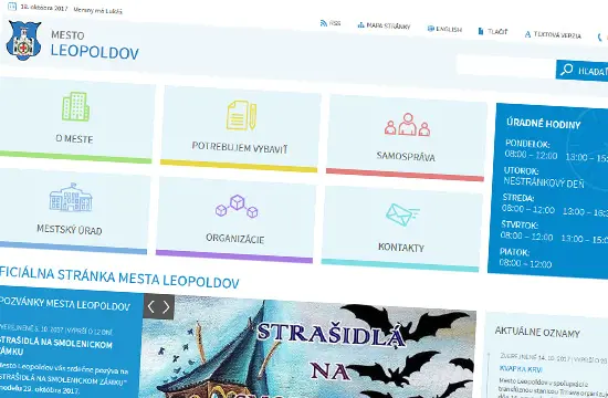 Redizajn webového sídla mesta Leopoldov