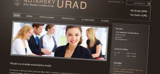 Stránka pre notársky úrad JUDr. Martiny Gontkovičovej