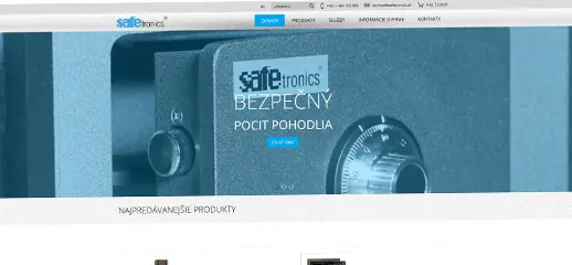 Nový e-shop trezorovej techniky safetronics.sk