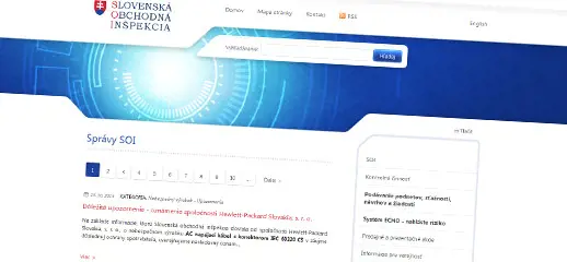 Slovenská obchodná inšpekcia - redizajn web stránky