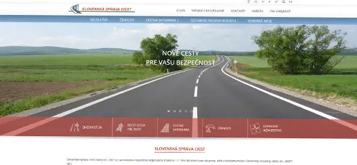 Slovenská správa ciest - redizajn webového sídla