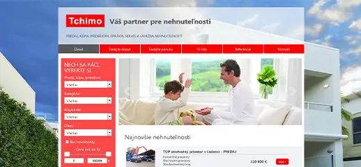 Tchimo – nová webstránka pre reality a strechy