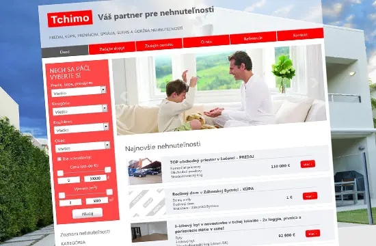 Tchimo – nová webstránka pre reality a strechy